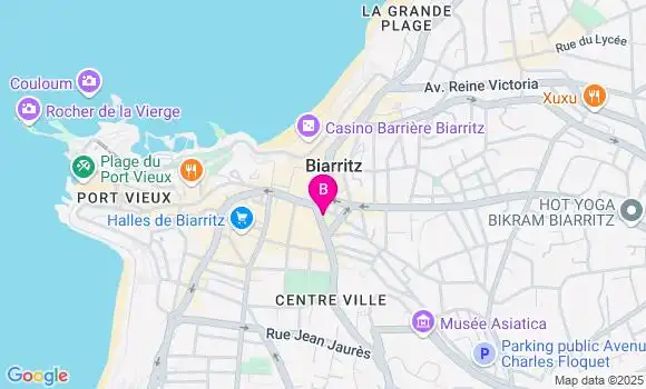 Localisation CIC Agence de Biarritz
