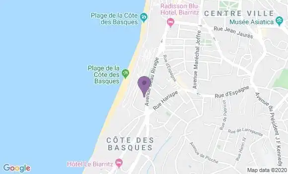 Localisation CIC Agence de Biarritz Immobilier