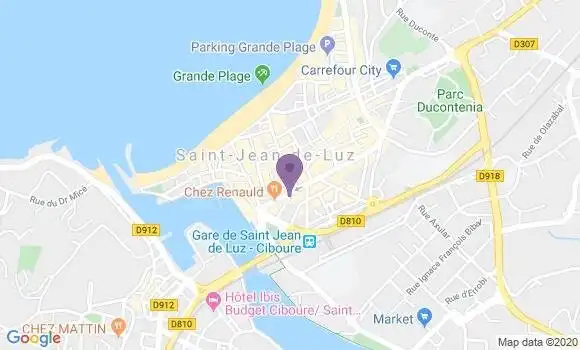 Localisation CIC Agence de Saint Jean de Luz