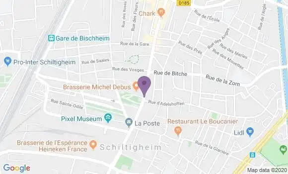 Localisation CIC Agence de Schiltigheim 1