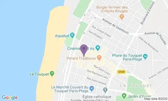 Localisation Société Générale Agence de Touquet Paris Plage