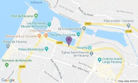 Localisation CIC Agence de Fécamp Quai Bérigny