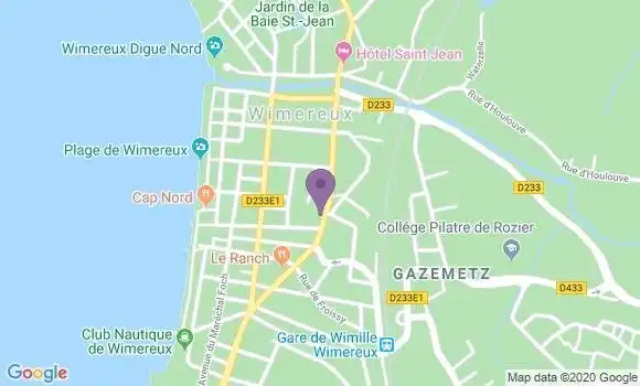 Localisation Société Générale Agence de Wimereux