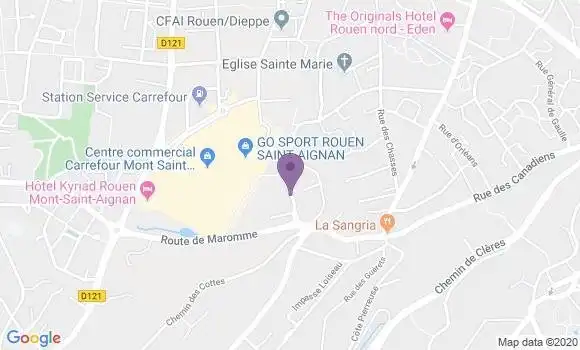Localisation CIC Agence de Mont Saint Aignan Vatine