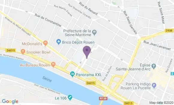 Localisation CIC Agence de Rouen Madeleine