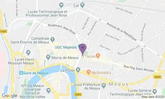 Localisation CIC Agence de Meaux Henri 4
