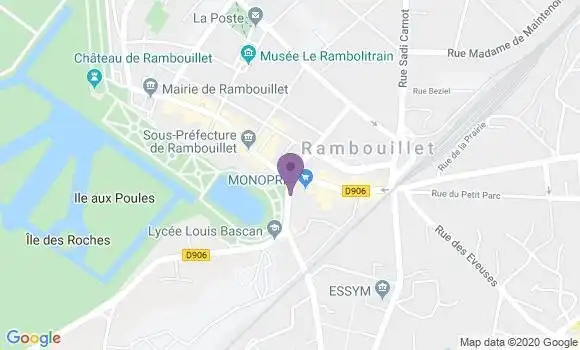 Localisation CIC Agence de Rambouillet