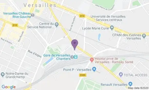 Localisation CIC Agence de Versailles Chantier