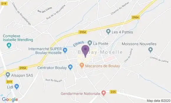 Localisation Société Générale Agence de Boulay Moselle