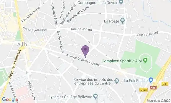 Localisation CIC Agence d