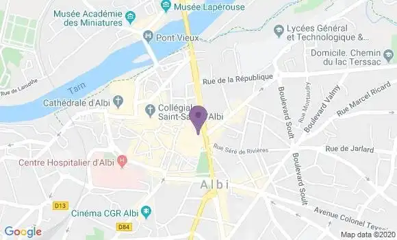 Localisation CIC Agence d