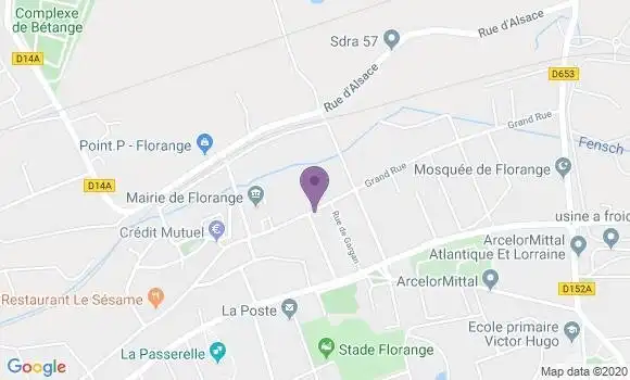 Localisation Société Générale Agence de Florange