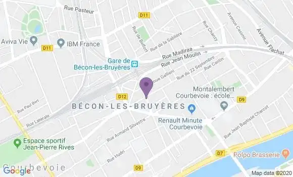 Localisation CIC Agence de Courbevoie Becon