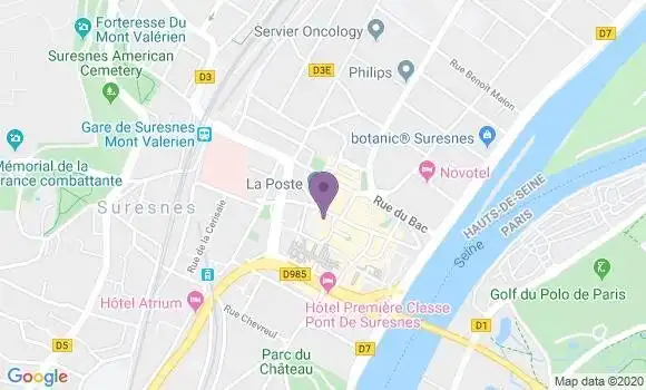 Localisation CIC Agence de Suresnes