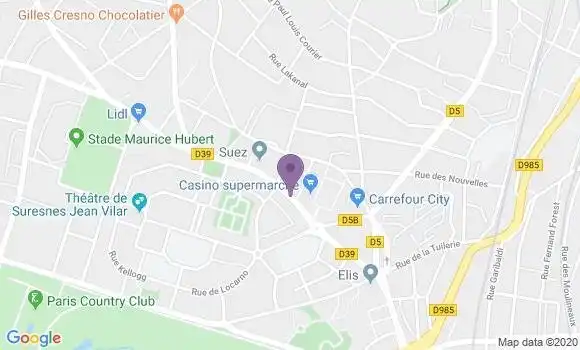 Localisation CIC Agence de Les Hauts de Suresnes