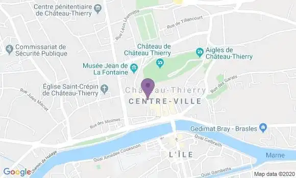Localisation Crédit Mutuel Agence de Château Thierry