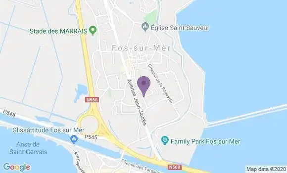 Localisation Crédit Mutuel Agence de Fos sur Mer