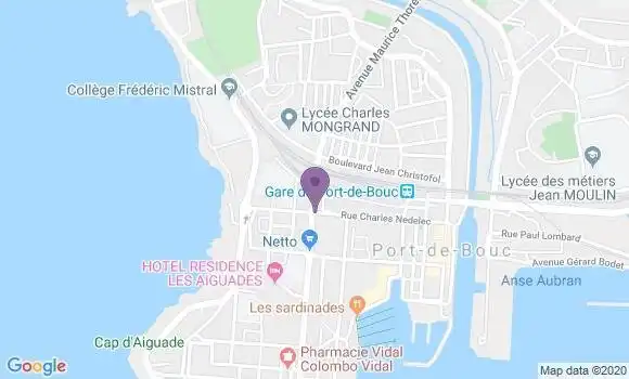 Localisation Crédit Mutuel Agence de Port de Bouc