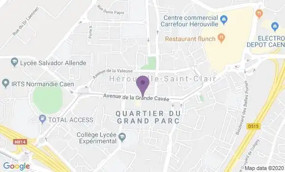 Localisation Crédit Mutuel Agence de Hérouville Saint Clair