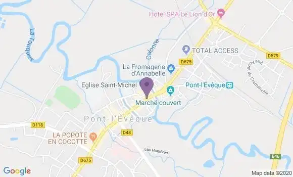 Localisation Crédit Mutuel Agence de Pont l