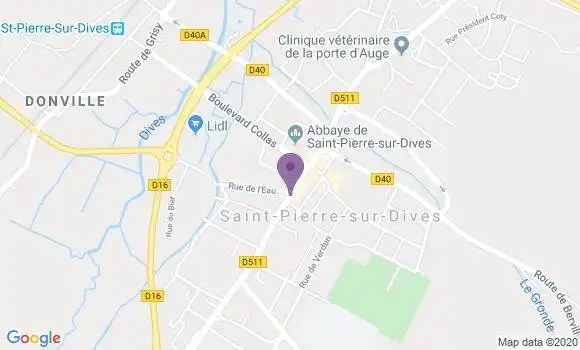 Localisation Crédit Mutuel Agence de Saint Pierre sur Dives
