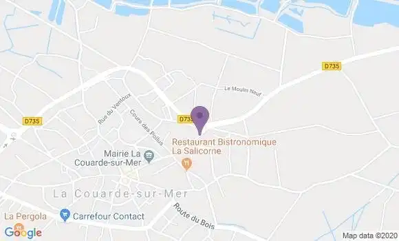 Localisation Crédit Mutuel Agence de La Couarde sur Mer
