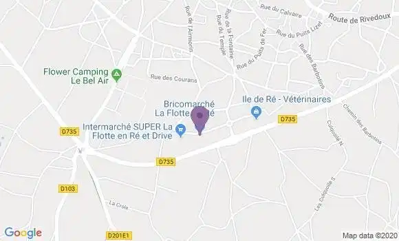 Localisation Crédit Mutuel Agence de La Flotte en Ré