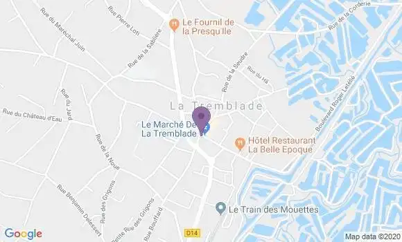 Localisation Crédit Mutuel Agence de La Tremblade