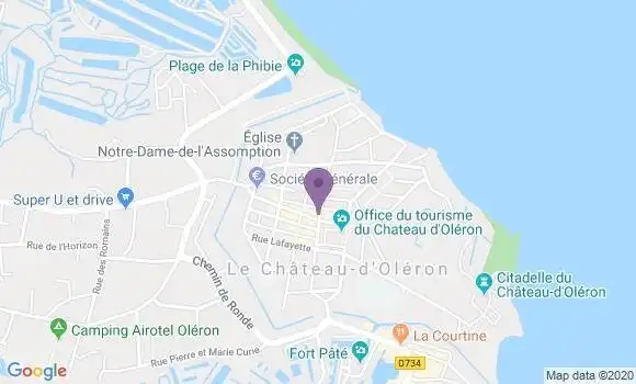 Localisation Crédit Mutuel Agence de Château d