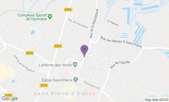 Localisation Crédit Mutuel Agence de Saint Pierre d