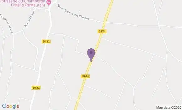Localisation Crédit Mutuel Agence de Gevrey Chambertin
