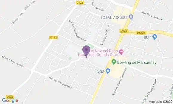 Localisation Crédit Mutuel Agence de Marsannay la Côte Champagne Haute