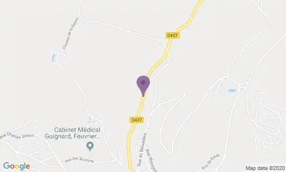 Localisation Crédit Mutuel Agence de Maîche