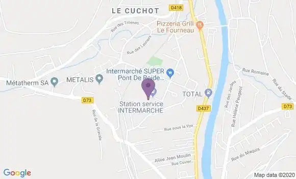 Localisation Crédit Mutuel Agence de Pont de Roide