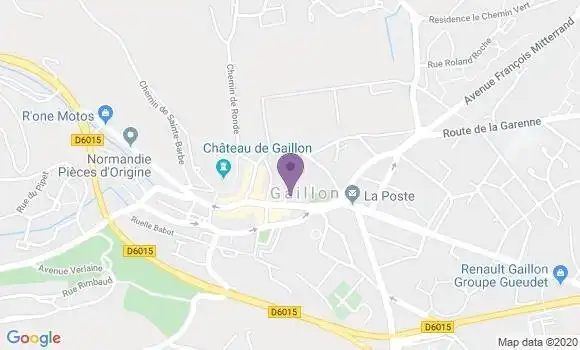 Localisation Crédit Mutuel Agence de Gaillon