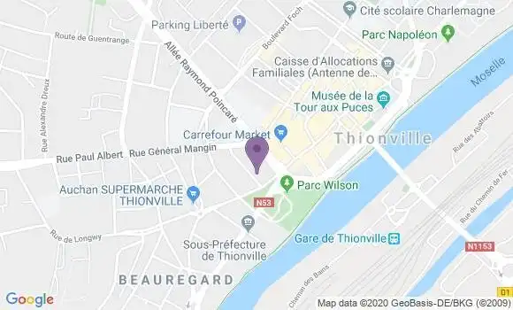 Localisation Société Générale Agence de Thionville République