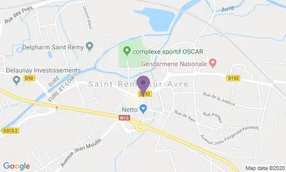 Localisation Crédit Mutuel Agence de Saint Rémy sur Avre
