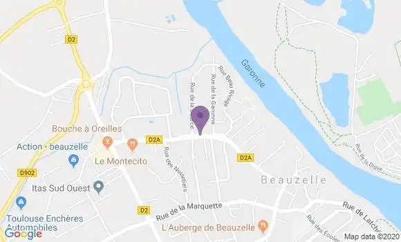 Localisation Crédit Mutuel Agence de Beauzelle