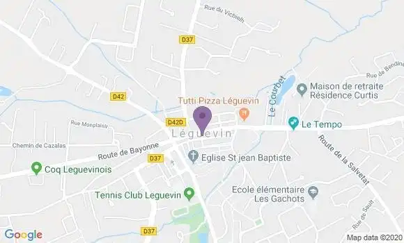 Localisation Crédit Mutuel Agence de Léguevin