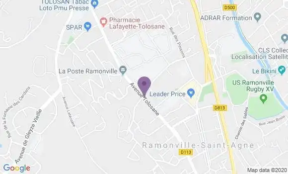 Localisation Crédit Mutuel Agence de Ramonville Saint Agne