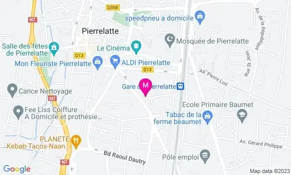 Localisation Mtre Flandrin Séverine