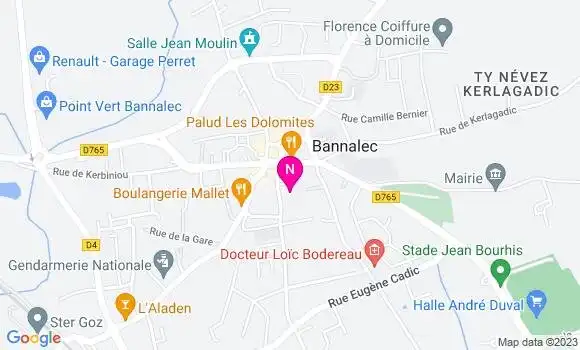 Localisation Mtre Bazin Renaud