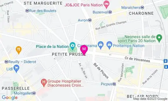 Localisation Mtre Denet Marie
