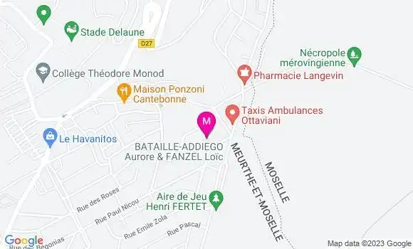 Localisation Mtre Bataille Addiego Aurore