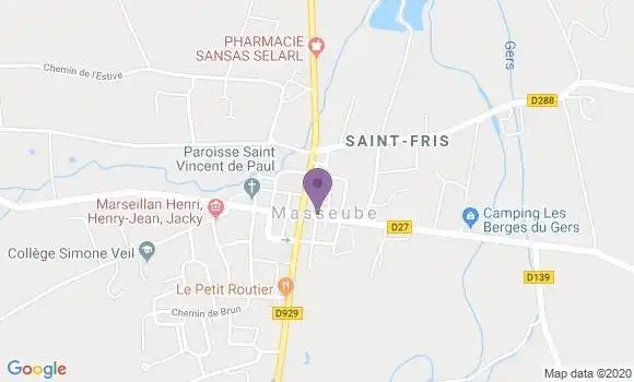 Localisation Mtre Trilha Laurent