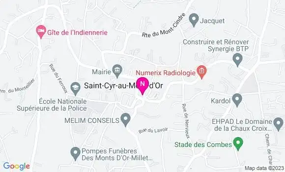 Localisation Mtre Pegon Yohan