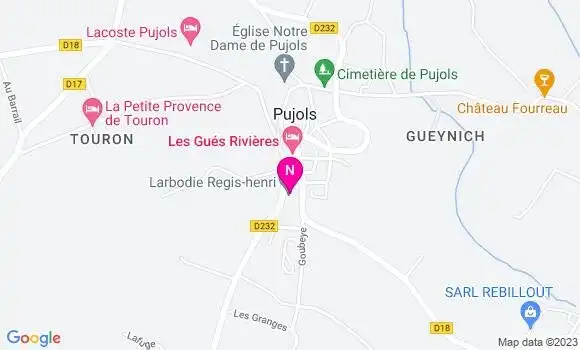 Localisation Mtre Larbodie Pierre Jean