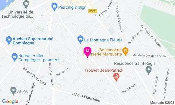 Localisation Mtre Jaminon Valérie