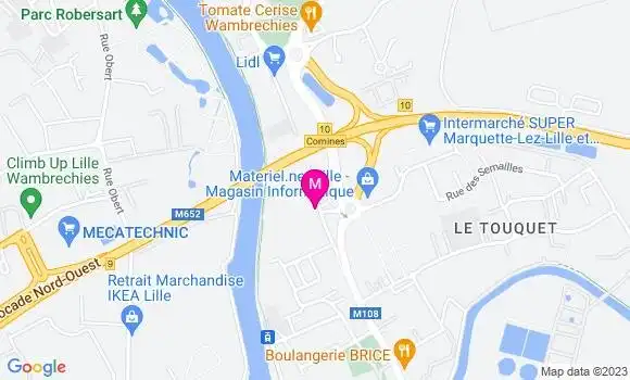 Localisation Mtre Feront Lecocq Caroline
