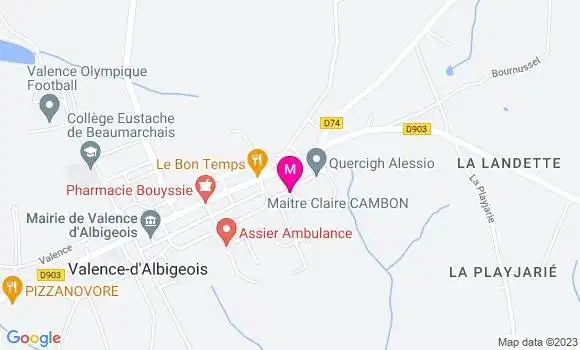 Localisation Mtre Cambon Claire